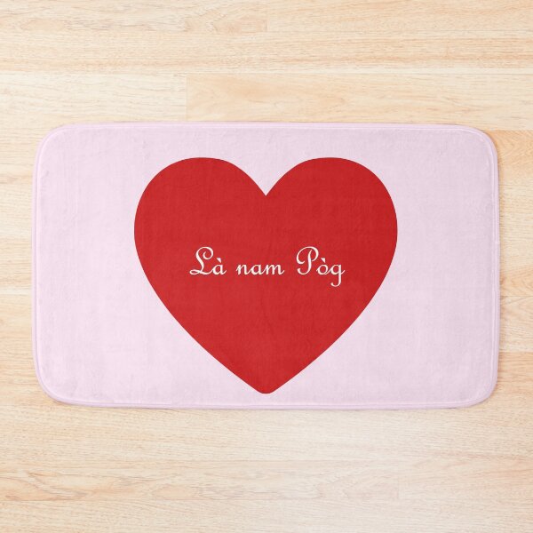 Item preview, Valentine's Day | Là nam Pòg (Scottish Gaelic) in red heart designed and sold by Mamaidh Made.