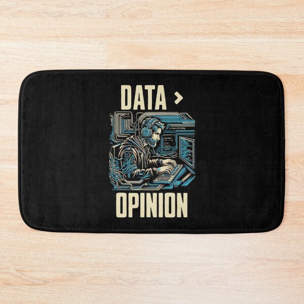 Item preview, Data > Opinion | Big Data | Data Scientist | Statistician | Data Analyst | Data Lover | Machine Learning designed and sold by jadedscientist.