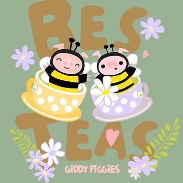 Artwork thumbnail, Giddy Piggies Bee Bes-Teas by Giddy Piggies