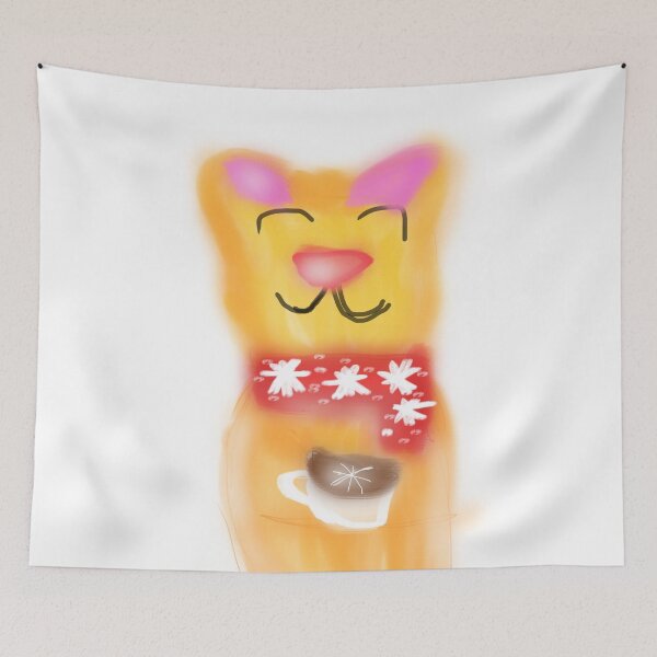 Item preview,  Happy   yellow cat designed and sold by m-litomirskaya.