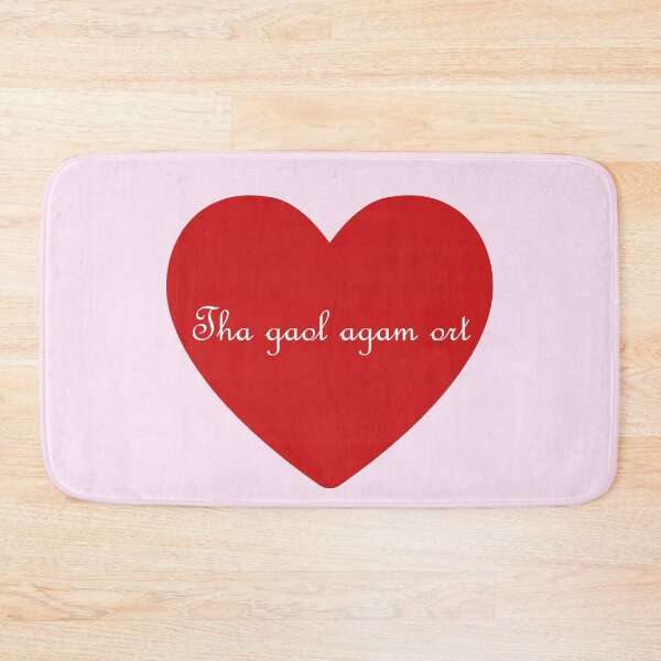 Item preview, Tha gaol agam ort  (Scottish Gaelic for I love you) in red heart designed and sold by Mamaidh Made.