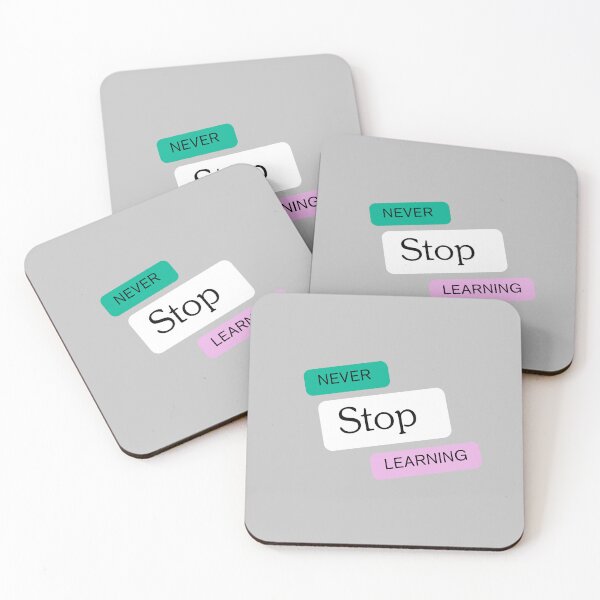 Item preview, Never stop learning designed and sold by MakeWayDesign.