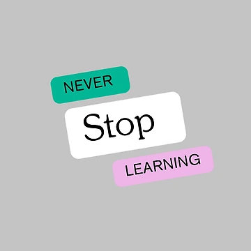 Artwork thumbnail, Never stop learning by MakeWayDesign