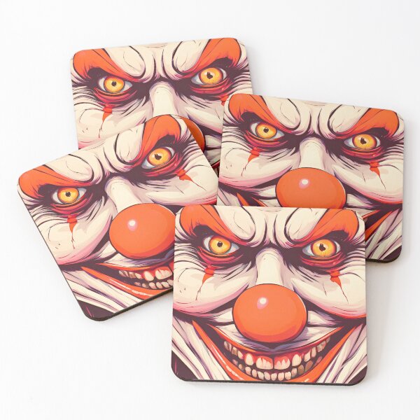 Artikelvorschau, Grinsender Clown - farbig entworfen und verkauft von Bradley-Designs.
