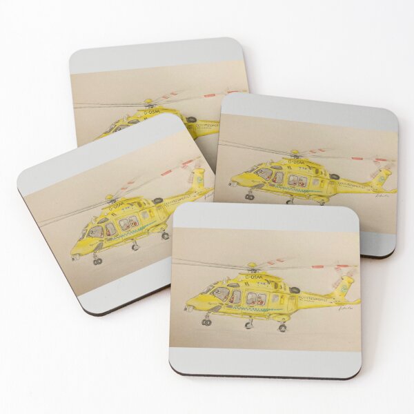 Item preview, Dorset & Somerset air ambulance helicopter prints designed and sold by Truck drawing art.