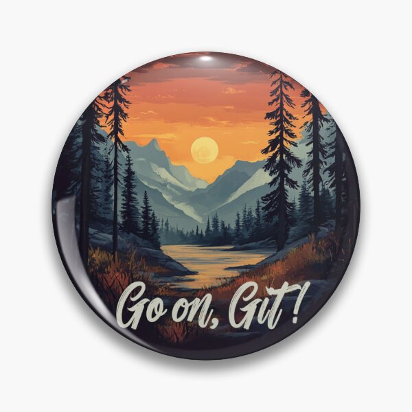 Item preview, Go On, Git! Sunset Adventure Sticker designed and sold by frogbrained.