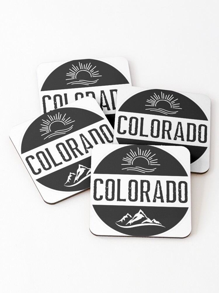 Thumbnail 1 of 5, Coasters (Set of 4), Colorado designed and sold by P9Designs.