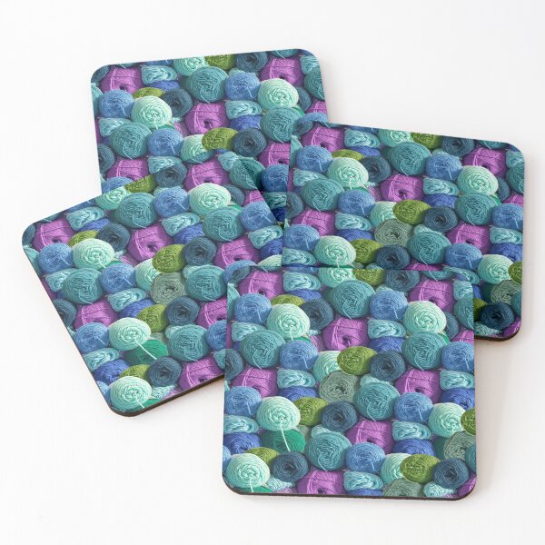 Item preview, Stacks of Yarn Collage designed and sold by Yarn Wolf Creations.