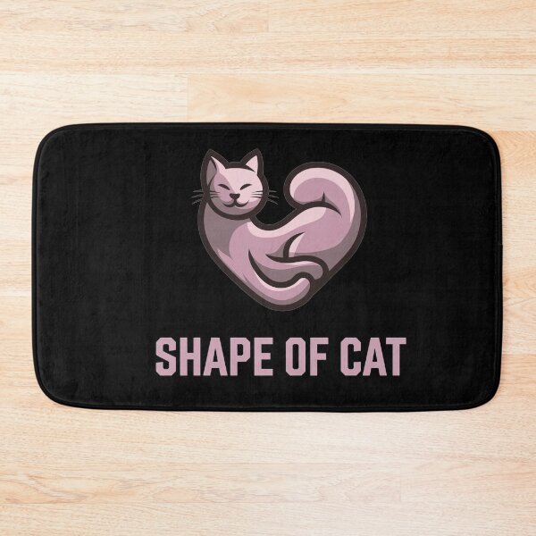 Item preview, Cat Shape Of Cat Heart Funny Cat Text For Valentines Day Cat Lady designed and sold by Cr320.
