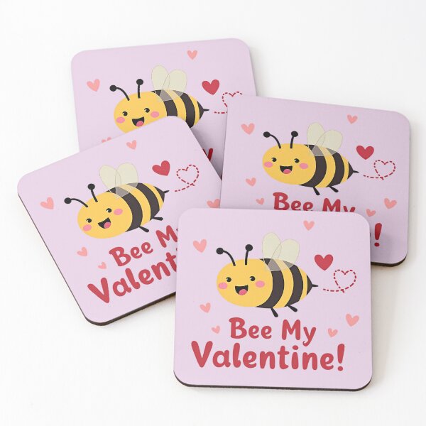 Item preview, Kawaii Bee My Valentine designed and sold by MALIKABO.