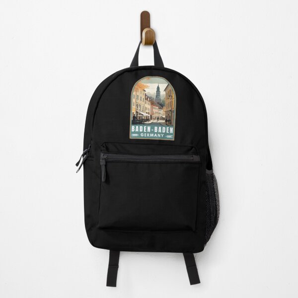 Item preview, Baden-Baden in Baden-Württemberg Germany Retro Travel Art Emblem designed and sold by MaateoDesign.