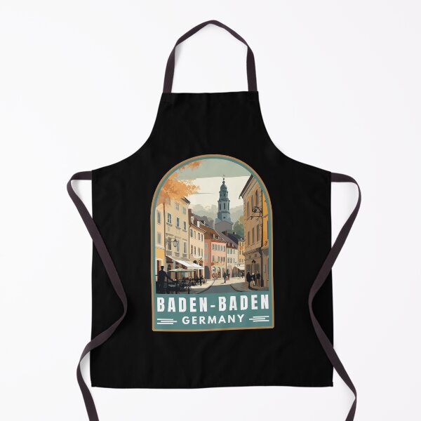 Item preview, Baden-Baden in Baden-Württemberg Germany Retro Travel Art Emblem designed and sold by MaateoDesign.