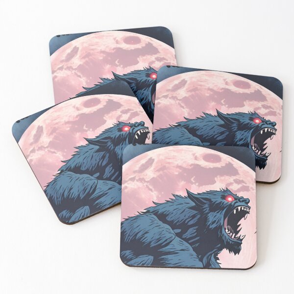 Item preview, Werewolf and Moon- coloured  designed and sold by Bradley-Designs.