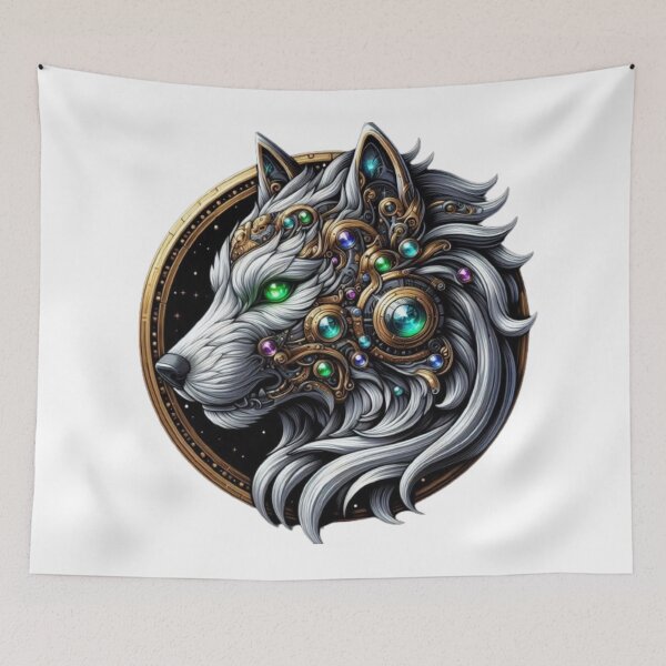 Item preview, Jeweled Wolf designed and sold by TwistsbyOliver.