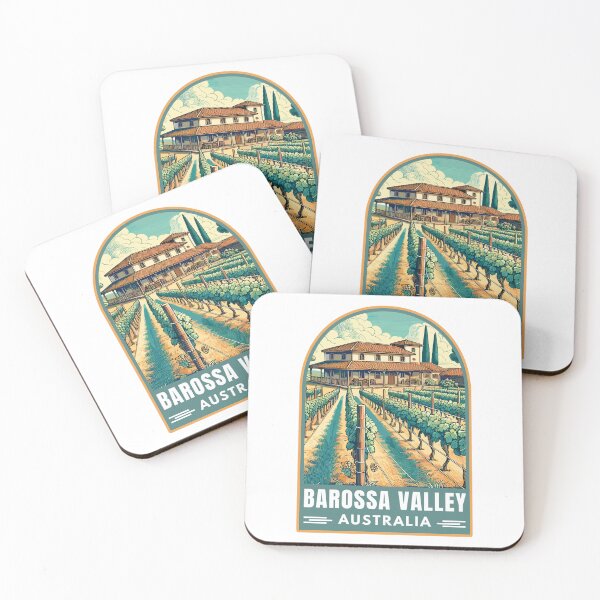 Item preview, Barossa Valley in South Australia Retro Art Travel Emblem designed and sold by MaateoDesign.