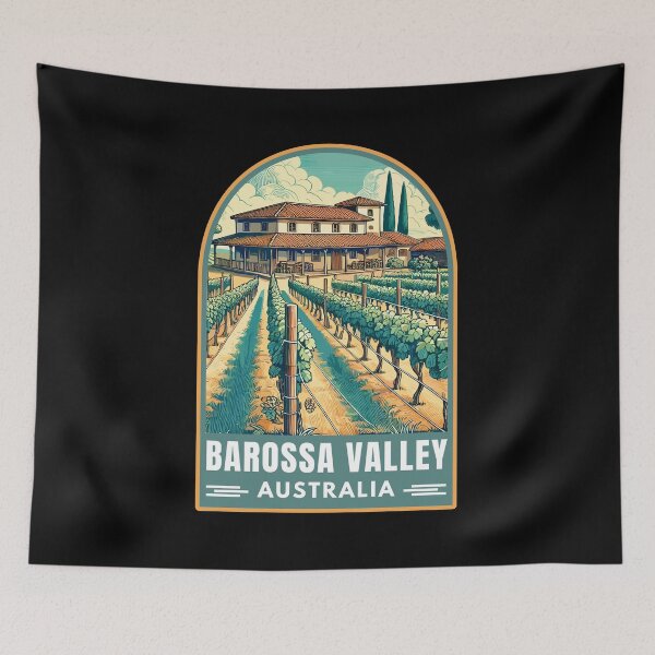 Item preview, Barossa Valley in South Australia Retro Art Travel Emblem designed and sold by MaateoDesign.