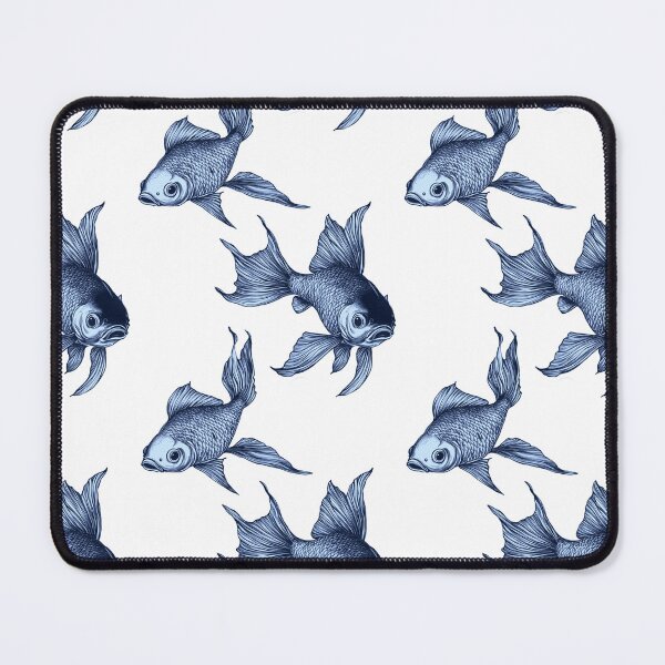 Item preview, Silvery Blue Graceful Glorious Goldfish designed and sold by Vicki Noble Art.