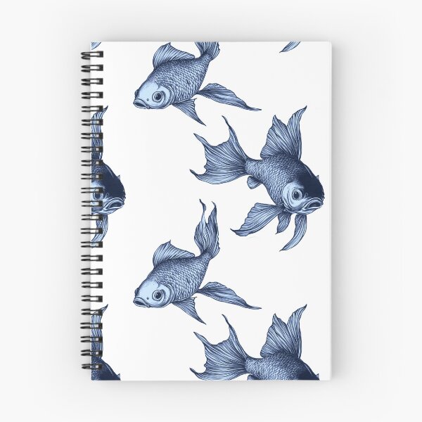 Item preview, Silvery Blue Graceful Glorious Goldfish designed and sold by Vicki Noble Art.