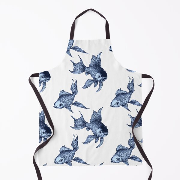 Item preview, Silvery Blue Graceful Glorious Goldfish designed and sold by Vicki Noble Art.