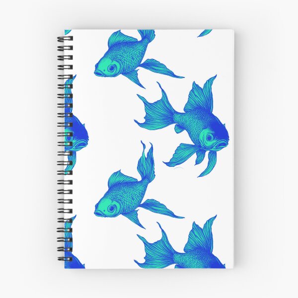 Item preview, Iridescent Blue Green Graceful Glorious Golden Goldfish designed and sold by Vicki Noble Art.