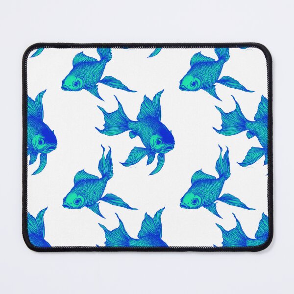 Item preview, Iridescent Blue Green Graceful Glorious Golden Goldfish designed and sold by Vicki Noble Art.