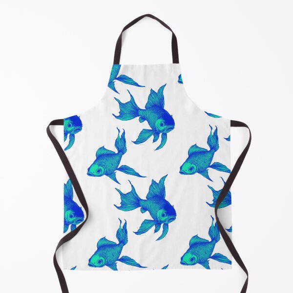 Item preview, Iridescent Blue Green Graceful Glorious Golden Goldfish designed and sold by Vicki Noble Art.