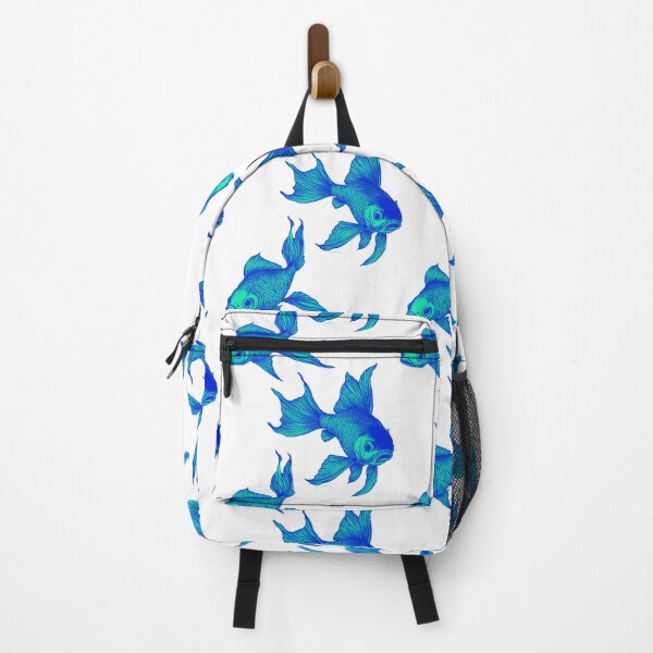 Item preview, Iridescent Blue Green Graceful Glorious Golden Goldfish designed and sold by Vicki Noble Art.