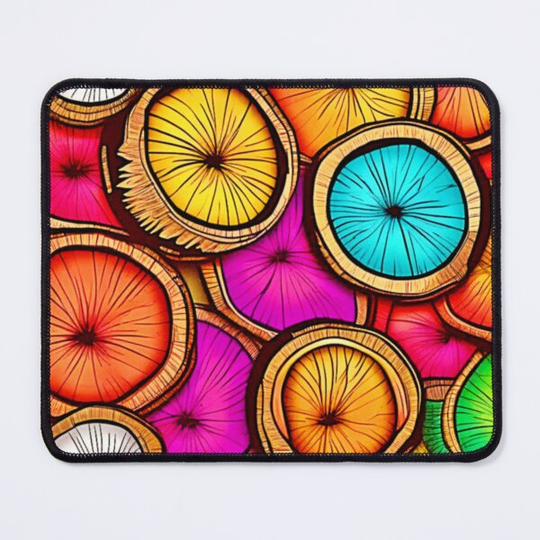 Item preview, Vibrant Coconut Slice Abstract Design designed and sold by Health And Fitness Posts e-Store.