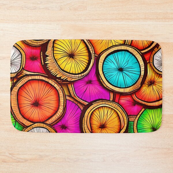 Item preview, Vibrant Coconut Slice Abstract Design designed and sold by Health And Fitness Posts e-Store.