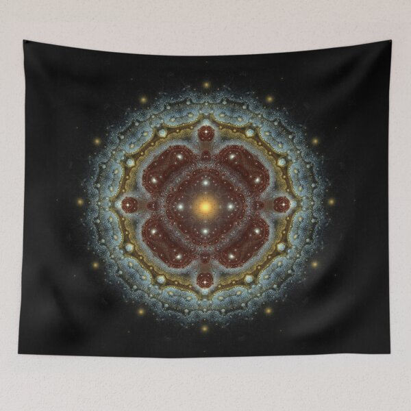 Item preview, Red fairy fractal harmonic decoration designed and sold by Galas Art.