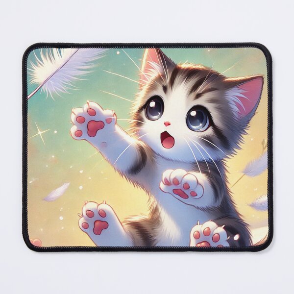 Item preview, Little Kitten: Fun with Feathers designed and sold by DreamKanvas.