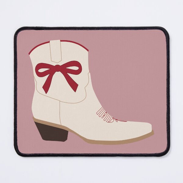 Item preview, Bow Cowgirl Boots Maroon designed and sold by Magnolia Valley Art.