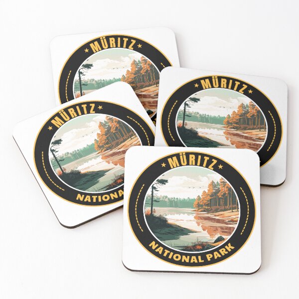 Item preview, Müritz National Park in Germany Retro Travel Art Emblem designed and sold by MaateoDesign.
