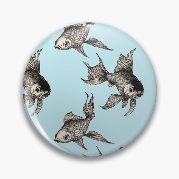 Item preview, Graceful Glorious Goldfish in neutral designed and sold by Vicki Noble Art.