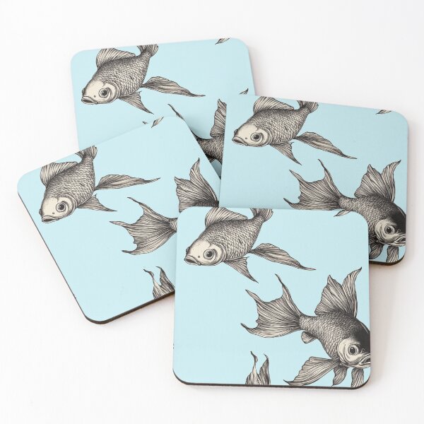 Item preview, Graceful Glorious Goldfish in neutral designed and sold by Vicki Noble Art.