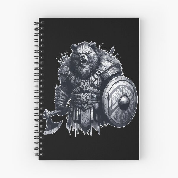Item preview, Cool Viking Warrior Bear Monochromatic designed and sold by TomFrontierArt.