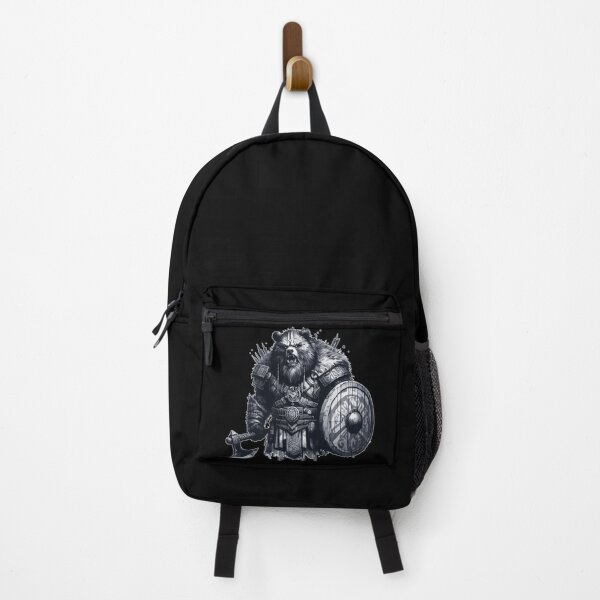 Item preview, Cool Viking Warrior Bear Monochromatic designed and sold by TomFrontierArt.