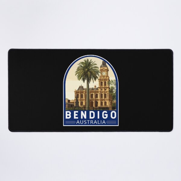 Item preview, Bendigo Australia Travel Art Emblem designed and sold by KrisSidDesigns.