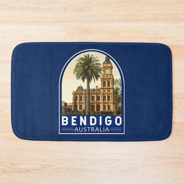 Item preview, Bendigo Australia Travel Art Emblem designed and sold by KrisSidDesigns.