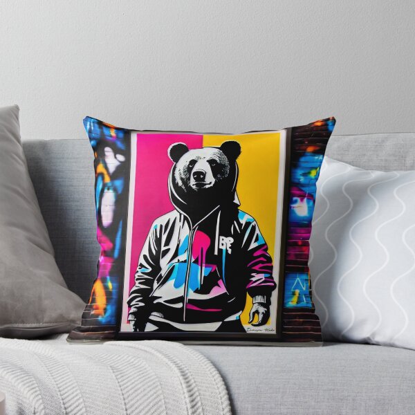 Item preview, Urban graffiti street art Bear designed and sold by Drone-tees.