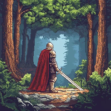 Artwork thumbnail, Paladin In 8bit by Rtymer