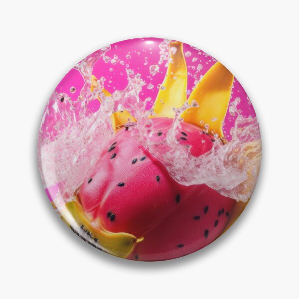 Item preview, A vibrant, surreal fruit splash features a dragon fruit merged with bananas designed and sold by anytka.