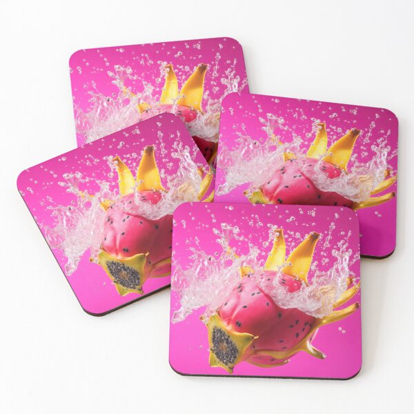 Item preview, A vibrant, surreal fruit splash features a dragon fruit merged with bananas designed and sold by anytka.