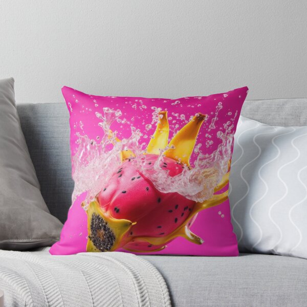 Item preview, A vibrant, surreal fruit splash features a dragon fruit merged with bananas designed and sold by anytka.