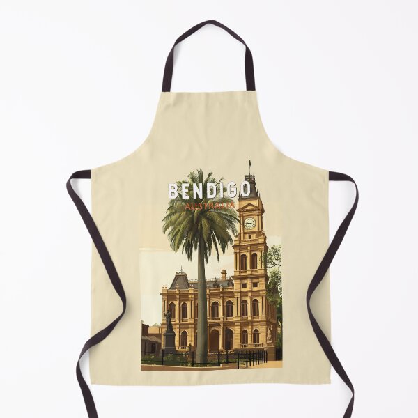 Item preview, Bendigo Australia Travel Art Vintage designed and sold by KrisSidDesigns.