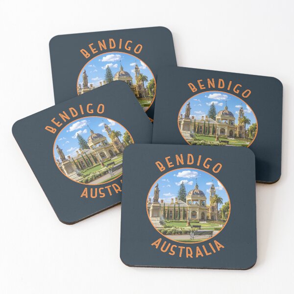Item preview, Bendigo Australia Retro Distressed Circle designed and sold by KrisSidDesigns.