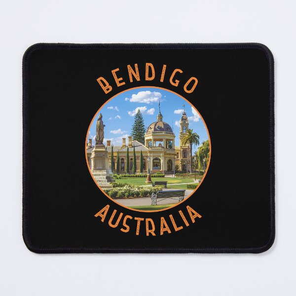 Item preview, Bendigo Australia Retro Distressed Circle designed and sold by KrisSidDesigns.
