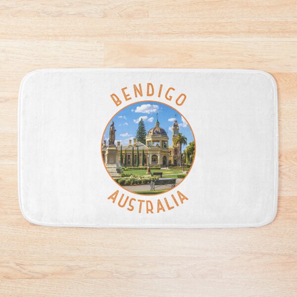 Item preview, Bendigo Australia Retro Distressed Circle designed and sold by KrisSidDesigns.