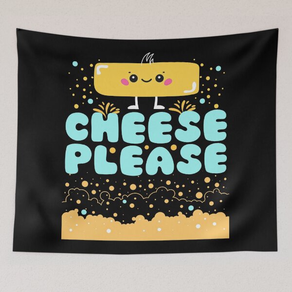 Item preview, Cheese Please Cheesy Curd Cartoon designed and sold by Renata Illustrata.