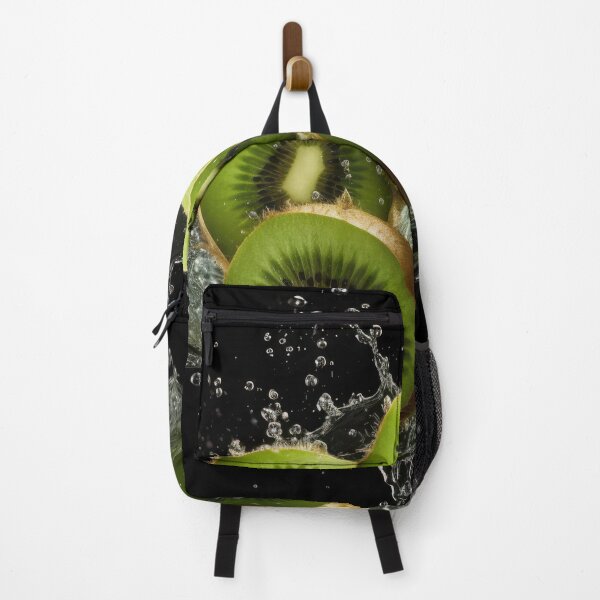 Item preview, Slices of kiwi fruit are captured mid-air as water splashes around them designed and sold by anytka.
